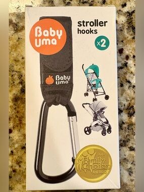 Black Stroller Hooks (2-Pack)